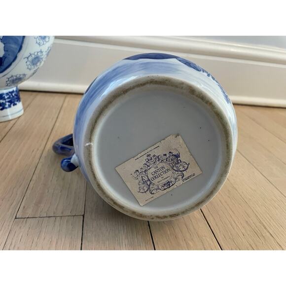 Two's Company Canton Collection Blue & White Vase & Pitcher - Picture 7 of 12